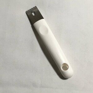 Tupperware Citrus Zester Gadget Tool White Handle Lemon Orange Lime 4192